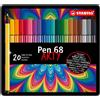 STABILO PENNARELLI STABILO PEN 68 1 MM SCATOLA METALLO 20 PZ 6820-6