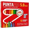 SEVEN PENNARELLI PUNTA PRO 5.8 SEVEN ASTUCCIO 12 PZ 900102407-000