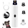 aiworth Smerigliatrice elettrica per cani - tagliaunghie silenziosa per animali domestici con luce LED - Forbici ricaricabili per unghie senza dolore per cani di taglia grande media e gatti