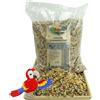 R&M Futter und Lebensmittel GmbH R&M - Mangime speciale per pappagalli, 4,5 kg, senza noci, con grano saraceno e semina cardinale, 100% prodotto naturale, vegano, senza OGM e senza zucchero, per pappagalli, cacatua e Amazzoni