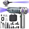 Micisty Aspirapolvere Auto Aspirabriciole Senza Fili Potente 4 in 1, aspirapolver auto,potente, 25000 PA senza fili, 3 marce, 220000 giri/min, per auto, cucina, PC, divano, ufficio, casa e animali