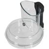 SPARES2GO Coperchio di ricambio compatibile con Magimix CS4200XL e CS5200XL i robot da cucina (trasparente con maniglia nera)