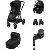 Maxi Cosi Trio Oxford + con Pebble 360 Pro² + Base FamilyFix 360 Pro e Adattatori OMAGGIO- Maxi-Cosi Twillic Black