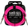 Ernie Ball Flex Cavo per strumenti, dritto / dritto, 3m, colore rosa