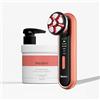 MASDERM | Apparecchio di Radiofrequenza Viso Professionale + Crema Viso Radiofrequenza 500 ML | Tecarterapia a Casa | Massaggiatore Antirughe e Ultrasuoni | Gel Conduttore per Microcorrente Face