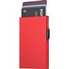 VULKIT Porta Carte di Credito Schermato Blocco RFID per Uomo e Donna, Guscio Sottile in Metallo Minimalismo Tasca Pop-up Carte Portafoglio
