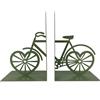 IlGruppone Set 2 Pezzi Fermalibri in Metallo AntiGraffio per Mensole Libreria Design Moderno Antiscivolo Mensola Decorazione Casa Ufficio Scrivania CD Riviste Idea Regalo Organizzatore - Bicicletta