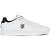 K-Swiss Court Shield II, Scarpe da Ginnastica Uomo, Wht Blk Decmbrskygry, 49 EU