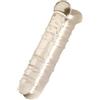 AMAZBEE Dildo a doppia testa in vetro bacchetta anale per massaggiare la prostata e G-Spot Plug anale di cristallo Perline anali SM Dildo curvo Giocattoli sessuali per adulti (Transparent)