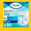 Tena Slip Plus Pannoloni per Incontinenza con Adesivi Taglia XL - Assorbenti per Adulti 30 Pezzi