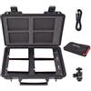 Aputure Amaran AL-MC - Kit da viaggio con 4 luci, RGBWW per fotocamera, 3200K-6500K, CRI/TLCI 96+, Modalità HSI, Supporto per Attrazione Magnetica e App e Ricarica Wireless con USB-C