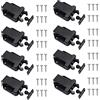 Rebanky LanYing 8 Pezzi Chiusure per Armadio Sblocco al tocco Push to Open Chiavistelli per Porte per Porta Armadi da Cucina Cassetti Casa Mobilia Credenza Nero