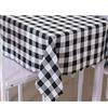 OUKEYI Tovaglia quadrata in bianco e nero a quadretti, 80 x 76 cm, lavabile e a prova di fuoriuscita, per casa, cucina, cena, feste, per interni, esterni, buffet, tovaglia