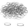 PATIKIL Anelli Divisori a Bordo Rotondo in Acciaio Inossidabile 304, 600 Pezzi, 13 Mm / 0,51 Diametro Esterno, per Fissare Parti di Cristallo, Sostituzioni per Lampadari, Colore Argento