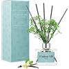 L'odeur Vill Diffusore Profumo Ambiente - 200ml Diffusore profumato di Vaniglia con bastoncini Diffusore di olio essenziale di fragranza per la casa per la decorazione della mensola del bagno.