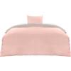 Utopia Bedding Copripiumino Singolo - Microfibra Copripiumino 135x200cm + Federa 80x80cm - Grigio/Rosa