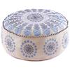 Mandala Life ART Fodera per cuscino da pavimento rotondo bohémien - 60x20 cm - 100% cotone - Custodia pouf per pouf per soggiorno, camera da letto, patio e altro