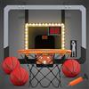 HYES Mini Canestro Basket da Camera Bambini, Mini Hoop con 3 Palline, Pompa, Illuminazione, Scoreboard, Agganciabile Giocattoli Sportivi Interno per Bambino Adulti Ragazzo Ragazza 4 5 6 7 anni, Nero