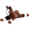 BEJOY Giocattolo in peluche, cavallo, grande pony, per bambini, fidanzata, regalo di compleanno, 80 cm