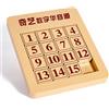 ROXENDA Klotski Puzzle, Puzzle a Blocchi Scorrevoli Magnetico Klotski 4X4 Puzzle Giocattolo Educativo - Numero di Intelligenza Math Puzzle Logic Gioco Cerebrale Giocattolo per Bambini (4x4)