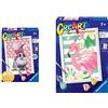 Ravensburger 28929 5 Creart Serie E Fenicottero, Dipingere Con I Numeri, Gioco Creativo & 28933 2 Creart Serie E Coniglietta, Dipingere Con I Numeri, Gioco Creativo Per Bambine E Bambini