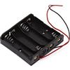 YUNIQUE GREEN-CLEAN-POWER - Vano Porta Batterie 4xAA | Facile da Installare | Compatto e Portatile | Ideale per Tello, JVC Autoradio, WLtoys 144001, Nero, Plastica