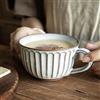 KMQRDZi Tazza da caffè XXL, in ceramica, 700 ml, con manico, ciotola per la colazione, cereali, zuppa, porridge, insalata, tazza in ceramica extra grande (400 ml, bianco)