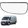 Ruolin Vetro Specchietto Retrovisore Sinistro, Vetro Specchio Retrovisore Esterno Auto Compatibile con Ducato Jumper Boxer 2006-2021