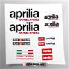 Stickersland®| Kit adesivi compatibile con Aprili racing factory NERO| uso personale, privato e decorativo | Per moto casco carena | decals sticker Decalcomanie Aftermarket | FACILE APPLICAZIONE