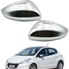 Ruolin Tappi per Specchietti Argento, Copri Specchietto Retrovisore Auto Coppia Calotte Specchio Destra + Sinistra Sostituzione per Peugeot 208 2013-2019