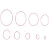Nellie's Choice Fustella Ovale, 9 Fustelle Multi Cornice, 11 x 14.1 cm, per Creare Biglietti, Natale, Scrapbooking, Fai da Te, DIY