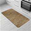 Comart - Tappeto Cucina Nancy - Antiscivolo - Lavabile in Lavatrice - Moderna Passatoia in Ciniglia - Runner per Corridoio e Cucina - Morbido e Resistente - Made in Italy - Beige - 50x100 cm