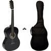 Strumentimusicalitop Chitarra Classica Nera 4/4 da 39"+Custodia Morbida - Spedizione/Garanzia Italia