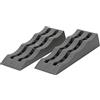 BERGER | Cunei di Salita, Set di 2 Cunei di carico Frenanti per Camper, Roulotte, Caravan - Rampe di Livellamento Frenanti - Piedini stazionamento per diversi automezzi - 61 x 21,5 x 12 cm - Grigio