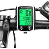 RRICHH Computer da bici, universale, 19 funzioni, impermeabile IP54, misuratore di velocità della bicicletta, contachilometri, computer da bicicletta cablato, touchscreen con retroilluminazione LCD, avvio