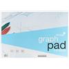 Silvine A3 Graph Pad. 50 fogli di carta di qualità 90 g/m², stampato grafico 1-5-10 mm, rif. A3GP, blu