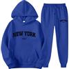 shownicer Tuta Donna Set 2 Pezzi Casual Felpa con Cappuccio e Pantaloni Autunno Sportivo Jogging Tuta Giacca Manica Lunga Slim Fit Confortevole Set Printing Completo Tracksuit A Arancione02 L