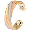 EnerMagiX Moda Signore Anello 3 Colore Oro Argento Oro Rosa Oro Rame Anello Magnetico Dimensione Regolabile Femminile Magnete Gioielli Finger Wear