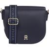 Tommy Hilfiger Donna Borsa a Tracolla Logotape Tracolla Larga, Blu (Space Blue), Taglia Unica