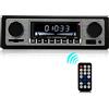 iFreGo 1 DIN Autoradio Bluetooth Vivavoce, Radio Stereo con Lettore MP3 Telecomando, Autoradio FM con USB/lettore AUX/TF, Autoradio Bluetooth Vivavoce e Microfono,Visualizzazione dell'orologio,60WX4