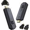 Lemorele HDMI Wireless, Lemorele 165ft/50M Wireless Transmitter and Receiver HDMI 1080P Plug and Play 5G Streaming Multimedia Video/Audio/File from Laptop, PC, Camera, Blu-ray, PS5 to HDTV/Projector