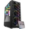 EMCA4 Computer Gaming PC Assemblato Ryzen 5 5600X - RTX 3060 12GB - M.2 1TB nvme + Hard Disk 1TB Sata3 - Ram 32GB DDR4 3200Mhz - RGB - Windows 11- WIFI