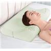 Il Gruppone Passione Casa Cuscino Memory Foam Cervicale Ortopedico Doppia Onda con Fodera Aloe Vera Sfoderabile Lavabile Antiacaro Anallergico Supporto per Il Collo Prodotto Italiano - DoppiaOnda40x70Cm