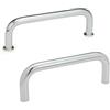 Ganter Normelemente Ganter Norm elementi | maniglie - GN 425 | Diametro: 10 mm | Acciaio Cromato | 2 pezzi, argento, GN 425-10-120-CR