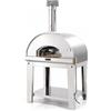 Fontana Forni Fontana Mangiafuoco INOX - Forno a legna da esterno con carrello