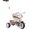 Smoby - Triciclo Be Move Confort Beige - 3 in 1 Evolutivo - Cintura di sicurezza e barra - Maniglione parentale regolabile su 3 livelli - Dai 10 mesi ai 3 anni - Prodotto in Spagna