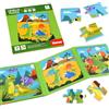 ASTARON Puzzle magnetici per bambini piccoli, 16-20-25 pezzi Dinosauro Land puzzle di apprendimento per il viaggio in auto, giocattoli da viaggio auto attività aereo per i bambini