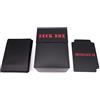 docsmagic.de Deck Box + 100 Double Mat Black Sleeves Standard - Porta Mazzo & Bustine Nero - PKM - MTG
