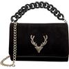 Alpenflüstern DTA097 - Borsa a tracolla da donna, per Dirndl, per costume tradizionale bavarese, con elementi in metallo (in colori tradizionali), Colore argento