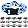 Mercano Collare per Cani, Morbido Regolabile Leggero Comfort Collari per Cani, Gatti, Cuccioli di Taglia Piccola Media Grande (M, Blu Mimetico)